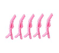 Gogogmee 15 pezzi Fermagli per Capelli in Plastica Rosa Clip Alligatore Resistenti e Leggeri Morsetti Parrucchiere per Sezionamento Capelli per Uso Professionale e Domestico