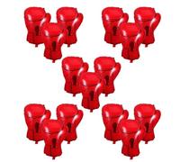 Gogogmee 15 Pezzi Palloncini Guantoni da Boxe in Alluminio Rosso Decorazioni Compleanno Tema Sportivo Palloncini Gonfiabili Resistenti per Feste Boxe Indoor e Outdoor