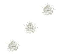 Gogogmee 150 Pz Fermaglio Per Con Cuscinetto Fermagli Per Rotondi Forcine Incollaggio Di Fermagli Per Forcina Con Cuscinetto Mollette Per D'argento Silver