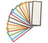 Gogogmee 16 Etichette Magnetiche Scrivibili Cancellabili a Secco, Etichette Adesive Magnetiche Multifunzione 3x8 Cm per Lavagne Bianche, Frigorifero e Organizzazione Ufficio e Scuola