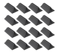 Gogogmee 16 Pezzi Clip Supporto per Paratie da Scrivania Regolabile in Plastica Nera Staffe Fisse per Divisori Privacy per Uffici e Aule Moderne