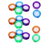 Gogogmee 16 Pezzi Spugna Umidificatrice per Dita 16 Pezzi con Contenitore in Plastica, Idratante per Conteggio Banconote, Umidificatore Portatile per Cassieri e Operatori Finanziari,