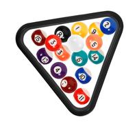 Gogogmee 17 Palline Biliardo Mini Colorate con Triangolo Mini Ragazzi Ragazze Accessori per Allenamento e