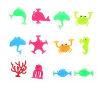 Gogogmee 18 pollici Giocattoli Bagnetto Ventosa Animali Marini Colorati per Sicuri e Resistenti Stimolano Creatività e Coordinazione per Bagno e Feste in Piscina