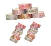 Gogogmee 18 pollici Nastro Washi Giapponese Decorativo Tearable per Scrapbook e DIY con Foglie d Autunno Stelle e Fiori Adesivo Sottile e Resistente per Diario e Artigianato