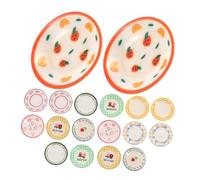 Gogogmee 18 Pollici Stoviglie Da Casa Delle Bambole Oggetti Per Layout Della Decorazione Piatti Mini Accessorio Per Casa Delle Bambole Cose in Miniatura Resina