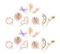 Gogogmee 18pezzi Accessori Per Con Strass Forma Di Cuore e Farfalle Eleganti Fermagli Per Donne e Ragazze Per Cerimonie e Occasioni Speciali