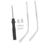 Gogogmee 1Paio Stanghette Metallo Trasparente per Occhiali Leggeri e Antiscivolo Sostituzione Facile per Bracci Occhiali Rotti Design Elegante Uso