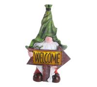 Gogogmee 1pezzi Lampione Solare da Giardino con Decorazione Folletto Svedese in Resina Luce Esterna da Giardino Energia Solare per Decorazione Paesaggistica Facile da Installare e Risparmio