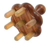 Gogogmee 1pezzi Pettine Per Massaggi Alla Testa Massaggiatore Per Capelluto Realizzato in Corno Di Bue Naturale Ecologico e Resistente Adatto Per Famiglia Viaggi Aiuta Stimolare La Circolaz