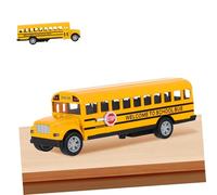 Gogogmee 1Pezzi Scuolabus Giocattolo a Traino per Bambini Macchinina in Lega Superficie Liscia senza Batterie per Piccole Mani