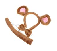 Gogogmee 1set Accessori Cosplay Per Topo Con Cerchietto Orecchie e Coda Costume Per Feste Tema Halloween e Compleanni Morbido e Confortevole Design Divertente Per Adulti