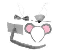 Gogogmee 1set Cerchietto Animale Con Orecchie Di Topo e Coda Per Cosplay Accessori Per Feste Halloween e Performance Teatrali Design Adorabile e Decorativo Per Attirare Attenzione