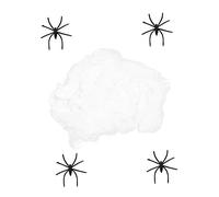 Gogogmee 1set Decorazioni Halloween Con Ragnatele e Ragni Finti Accessorio Multi-funzionale Per Feste Spaventose Per Tetti e Finestre