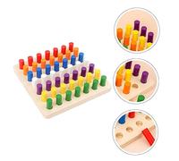 Gogogmee 1Set Educativo Legno per Interposer Montessori Colori Vivaci e Materiale per Sviluppo Sensoriale e Educazione Prescolare