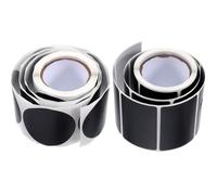 Gogogmee 2 Etichette Adesive Colorate e Nere Scrivibili da Etichette Rimovibili Rettangolari e Rotonde per Scuola Casa Organizzazione e Scatole