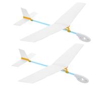 Gogogmee 2 Kit Aereo Glider in Legno da Assemblare Stem per Sviluppo Creatività e Coordinazione Mano Occhio Attività e Ricreativa