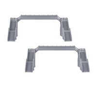 Gogogmee 2 mini decorative: kit fai da te per modelli di ponti ferroviari per appassionati di costruzioni di architetture e paesaggi ferroviari.