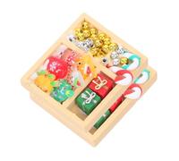 Gogogmee 2 Miniature Dollhouse Candy Ornaments Mini Sweet Decoration For Christmas Lightweight And Portable Festive Accessories For Home And Party Scenes