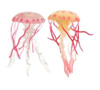 Gogogmee 2 Modelli Decorazioni Acquatiche Realistiche per Ornamenti Desktop Stabili e Materiale Sicuro per Educazione Scientifica e Arredo Casa