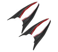 Gogogmee 2 Paia Kit Spoiler Paraurti Anteriore Auto Canard Aerodinamici Autoadesivi in Abs Protezione Anti-graffio e Diffusore Frontale per Modifica Paraurti Facile Installazione e