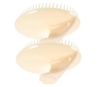 Gogogmee 2 pettini per shampoo pettine per forfora spazzola per il cuoio capelluto sotto la spazzola per la del cuoio capelluto crema per capelli gel di silice