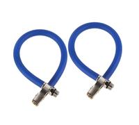 Gogogmee 2 pezzi Adattatore Tubo Estensione Valvola Pneumatici Raccordo Filettato Sicuro per Pompa Aria Auto Tubo Gonfiaggio in Metallo e Gomma Resistente
