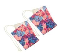 Gogogmee 2 Pezzi Astuccio Arrotolabile in Tela Resistente con Scomparti per Pennelli e Matite Organizer Portatile per Pennelli da Pittura Acquerello e Schizzi Colore Foglia d Acero per