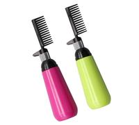 Gogogmee 2 pezzi Bottiglie per Tintura Capelli da Applicatori Pettine in Plastica Sicura Dosatori per Colorazione Radici Leggeri e Facili da Pulire per Uso Professionale e Colore Casuale