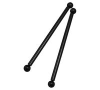 Gogogmee 2 Pezzi Braccio Trasversale Lampione Nero con Palla Filettata Supporto Scala Resistente Vento e Vibrazioni per Lampioni Esterni e Aste Luci