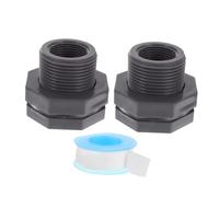 Gogogmee 2 Pezzi Connettore PVC per Serbatoi e Pioggia con Sigillante Resistente e Perdita per Impianti Idrici Domestici