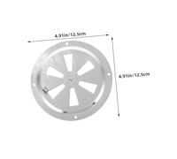 Gogogmee 2 Pezzi Copertura Prese in Acciaio Inox Rotonda da Feritoia Alette Regolabili per Barche Yacht Camper e Veicoli Marini Riduzione Rumore e Resistenza
