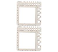 Gogogmee 2 Pezzi di Strumento per Misurare I Ferri da Maglia | Righello di Misurazione per Uncinetto in Legno per Un Calcolo Accurato del Peso del Filato | Misuratore di Ferri E Strumenti di