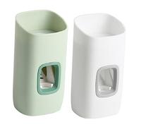 Gogogmee 2 Pezzi Dispenser Dentifricio Parete in Spremi Dentifricio Automatico Foratura Supporto Igienico per Bagno per Anni