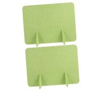 Gogogmee 2 Pezzi Divisori per Scrivania in Feltro con Piedini Pannelli Acustici per Privacy e Riduzione Rumore Separatore da Tavolo Senza Foratura per Ufficio e Aula Verde