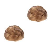 Gogogmee 2 Pezzi Eleganti Chignon Con Finti Facili Da Usare Per Coda Di Cavallo Per Donne Treccia E