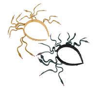 Gogogmee 2 pezzi Fascia Capelli Medusa Serpente Flessibile per Halloween e Carnevale Accessorio Costume Donna in Plastica Resistente con Dettagli Serpente Verde Scuro e Oro Terra Adatta