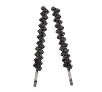 Gogogmee 2 pezzi Fermagli Capelli Eleganti Neri con Cristalli Rosa Spilloni Decorativi Antiscivolo per Donna Accessori Moda per Sposa e Feste Fermaglio Capelli Strass Raffinato Design