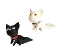 Gogogmee 2 Pezzi Fermaporta Sicurezza in Silicone Cuneo Antipizzicamento Forma di Gatto Protezione Porta per Pavimenti in Piastrelle e Moquette Colori Casual Colore Casuale Colore Casuale