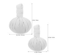 Gogogmee 2 Pezzi Herbal Chinese Massage Balls Set Large Extra Large Wormwood Compress Pouches For Hand Foot Facial Spa Therapy Natural Wellness Massage Equipment For Relaxation And Muscle