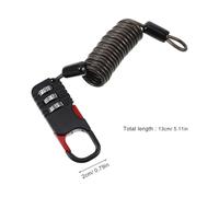 Gogogmee 2 pezzi Lucchetto Antifurto con Combinazione a Cifre per Veicoli Elettrici e Bici Cavo in Acciaio Resistente Portatile e Leggero per Scooter e Accessori Casco