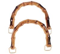Gogogmee 2 Pezzi Manici per Borsa Fai da Te in bambù Forma U Maniglie Leggere e Resistenti per Sostituzione e Creazione Borse Eleganti