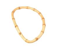 Gogogmee 2 Pezzi Manici per Borse in bambù D Forma Spessi Manici Leggeri e Resistenti per Borse Fai da Te con Finitura Verniciata e per Facile Installazione Accessori per Artigianato e