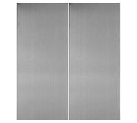 Gogogmee 2 Pezzi Metal Door Nameplates in Brushed Stainless Steel With Strong Self-adhesive Backing Blank Engravable Office Signs For School Hospital Hotel Apartment Doors