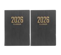 Gogogmee 2 Pezzi Mini Pocket Daily Organizer Notepad With English Stripes Weekly Monthly Planner Notebook For School And Office Scheduling