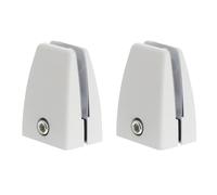 Gogogmee 2 Pezzi Morsetti in Alluminio per Pannelli Divisori da Scrivania 2 Pezzi - Clip Regolabili per Supporto Schermo Privacy Ufficio Gestione Cavi - Fissaggio Stabile Adatto a Vari