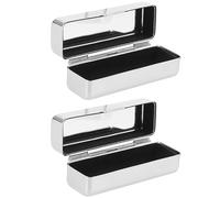 Gogogmee 2 pezzi Organizer per Rossetto con Borsa Portatile per Cosmetici Design Retro Compatibile con Rossetto Gloss e Essenziali Materiale per Prolungato