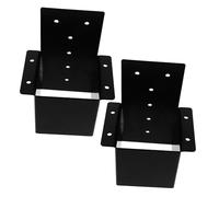 Gogogmee 2 pezzi Staffe Pergola in Acciaio Supporto Travi per Gazebo Terrazzo Esterno Kit Ancoraggio Montanti e Montaggio Facile