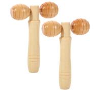 Gogogmee 2 Pezzi Strumento in Legno Per Terapia Del Viso e Corpo Per Stimolazione Dei Tessuti Profondi Recupero Gambe e Schiena Portatile Per Casa e Viaggi