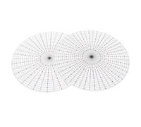 Gogogmee 2 Pezzi Strumento per Rosette in Nastro Stampi Circolari in Plastica Resistente con Guida di Allineamento Template Pieghettato per Spille Spille da Bavero Medaglie e Scrapbooking